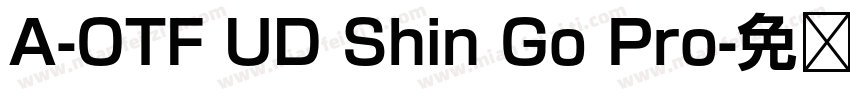 A-OTF UD Shin Go Pro字体转换